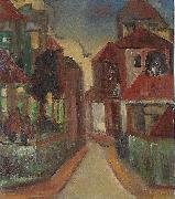 Georges Jansoone Street view Sweden oil painting artist